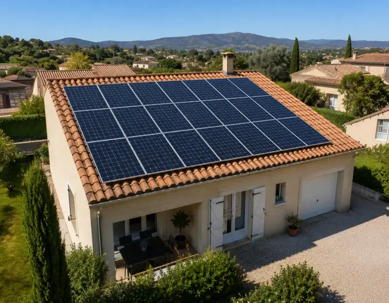 Prime à l'autoconsommation panneaux solaires Ollioules — aide financière de l'État